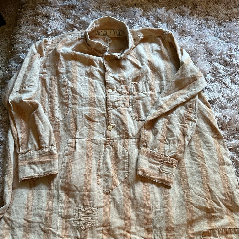 NWT Magnolia Pearl Stripe Raya Shirt - Picture 5 of 11